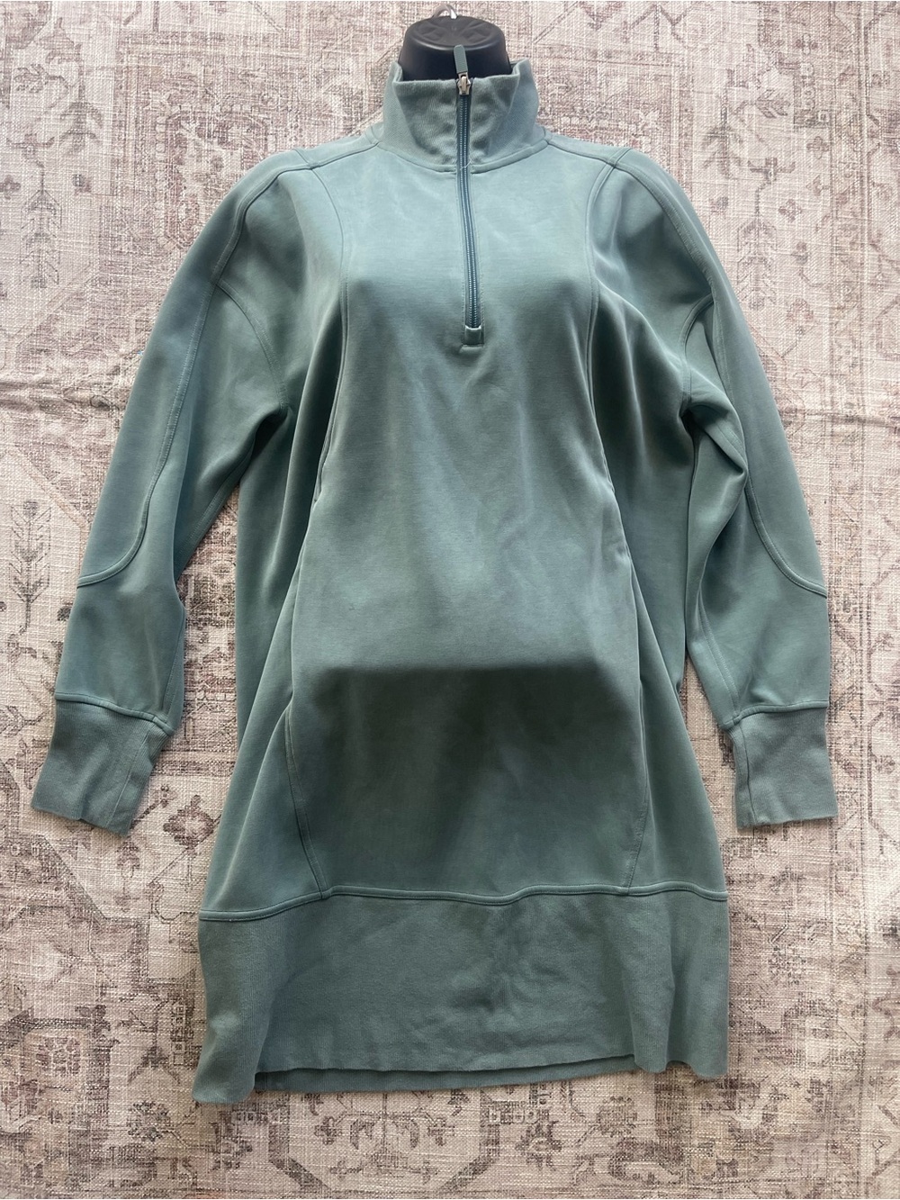 lululemon athletica Sage Green Half-Zip Sweatshirt Dress - Picture 9 of 9